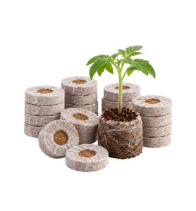 Pellets de Turba de Coco Biodegradables Premium Jiffy para Germinación de Semillas y Cultivo de Plantas en Viveros, Hechos en Vietnam - Product Image 1