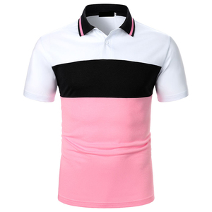 เสื้อโปโลผู้ชายลำลอง สกรีนโลโก้ได้ สีพื้น ผ้าฝ้ายระบายอากาศ แขนสั้น ขายส่ง เสื้อผ้าลำลองแนวสตรีท - Product Image 1