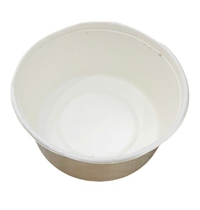 Kraft Paper Eco-friendly Disposable Salad Bowl with Self Erecting <b>Box</b> for Food Use and <b>Snack</b> Packaging - Product Image 5