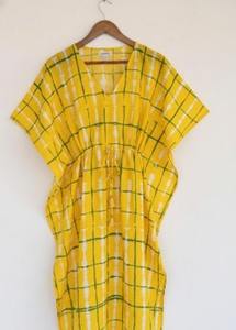 ขายส่งเสื้อคลุมยาวสไตล์โบฮีเมียนย้อมสีแบบทำมือ TheFabira สำหรับผู้หญิง แขนยาว คอวี ผ้าฝ้าย 100% เป็นมิตรกับสิ่งแวดล้อม ทรงหลวม - Product Image 4