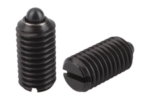 Pasador de Posicionamiento de Acero K0313, Tipo Corto Ranurado, Cabeza de Perno Roscada, Extremo Redondo, para Fijación en Montaje - Product Image 4