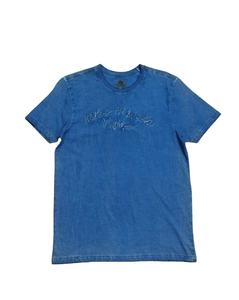 T-shirt uni grande taille à col rond en coton biologique épais surdimensionné T-shirt lourd T-shirt logo sérigraphie personnalisée pour hommes - Product Image 1