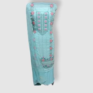 Ropa de fiesta tradicional Trajes de seda para mujer Diseños elegantes bordados a mano Salwar Kameez Estilo de moda pakistaní indio - Product Image 1