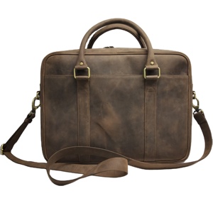 Sacoche bandoulière vintage en cuir de vachette élégante et stylée pour ordinateur portable, idéale pour le bureau et l'usage quotidien, vente en gros à l'exportation - Product Image 1