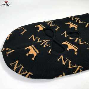 Cagoule de moto et de ski à motif imprimé, haute qualité, à un trou, noire, personnalisable, prix de gros - Product Image 6