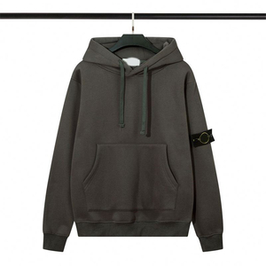 Sweat à capuche unisexe de haute qualité, coupe classique, logo personnalisé, 100% coton, écologique, respirant, 220g, poids lourd - Product Image 3