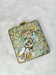 Luxury Handmade Pearl Shell Clutch Bag With Gold Leaf Embossing Decorative Ornament Evening clutch for women luxury for party - Product Image 3
