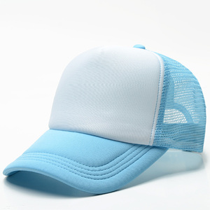 Wholesale Hip Hop Cotton Mesh Trucker <b>Hat</b> Blank Baseball Custom Logo Print 5 Panel Embroidered Sports <b>Caps</b> Outdoor Winter Unisex - Product Image 2