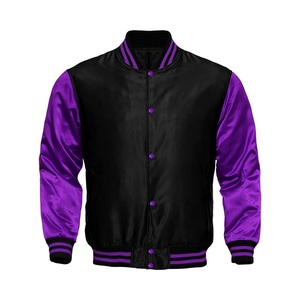 Custom Embroidered Patchwork Front Satin Varsity Jacket <b>Quilted</b> Hooded <b>Winter</b> Made in Pakistan with Canvas Fabric - Product Image 3