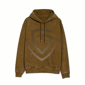 Nouveaux sweats à capuche en coton mélangé, effet délavé, pour hommes, fabriqués au Pakistan. - Product Image 1