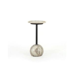 Mesa de Cóctel de Aluminio de Alta Calidad, Mueble Premium con Detalles Metálicos, Mesa Auxiliar para Hogar, Hotel, Vino y Bebidas, Latón - Product Image 2