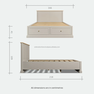 เตียงไม้สักแท้สไตล์โมเดิร์นมินิมอล พร้อมลิ้นชักเก็บของ เป็นมิตรกับสิ่งแวดล้อม ดีไซน์ปรับแต่งได้ ทนทาน เหมาะสำหรับห้องนอนในอพาร์ตเมนต์ - Product Image 6