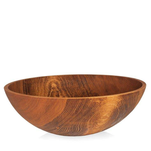 Bols en bois sculptés à la main pour salade, taille personnalisée - Product Image 2