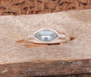 Bague de fiançailles et de mariage classique en argent sterling 925 avec pierre précieuse en onyx noir, cadeau pour femme - Product Image 5