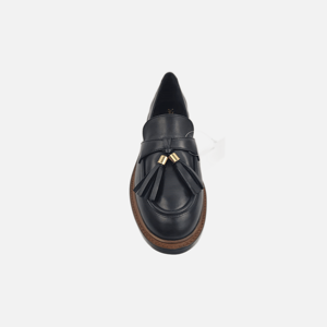 Zapatos formales de hombre sin cordones, parte superior de cuero vacuno, suela de goma hecha a mano, puntera cerrada, antideslizantes, para oficina y carrera profesional. - Product Image 3