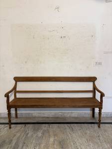 Modern Solid <b>Wood</b> Eco-Friendly 4-Seater <b>Bench</b> Farmhouse Decor Outdoor Furniture for Mall Park Patio <b>Garden</b> - Product Image 1
