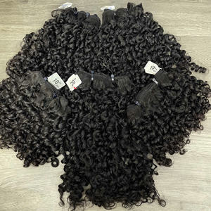 Cheveux vierges bruts vietnamiens de qualité supérieure pour boucles, couleur naturelle, soyeux, tissage double trame à la machine, 100g - Product Image 5