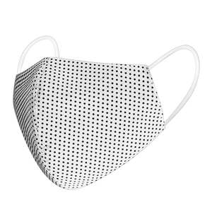 Masques faciaux ajustables en coton biologique imprimé, lavables et réutilisables, avec motif, en tissu de coton 150-200 g/m² - Product Image 2