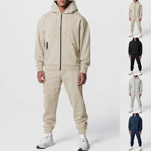 Survêtements légers pour hommes 100 coton Conception de qualité personnalisée Fermeture à cordon Position du logo avant Prix compétitifs - Product Image 5
