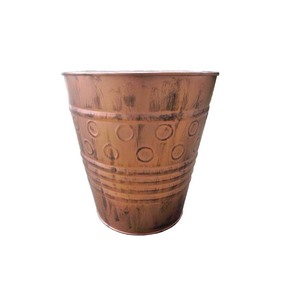 ถังขยะเหล็กโบราณตกแต่งลายลายนูนสำหรับตกแต่งบ้านสไตล์พรีเมียม - Product Image 3