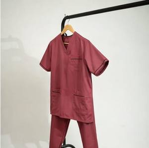 Tenue médicale Quickway unisexe pour femmes et hommes, col en V, super extensible, mélange de coton, ensemble de blouses respirantes souples, détection d'aiguilles - Product Image 3