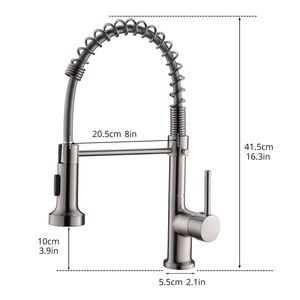 Rubinetto da Cucina Commerciale Monocomando con Doccetta Estraibile - Product Image 6