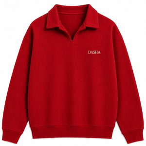 Sweat-shirt de sport à col rond et manches longues en coton 100% à grammage élevé, directement de l'usine - Product Image 4