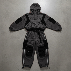 Conjunto Deportivo Personalizado para Hombre, con Capucha y Media Cremallera, para Entrenamiento al Aire Libre, Ligero, de Dos Piezas, al por Mayor - Product Image 6