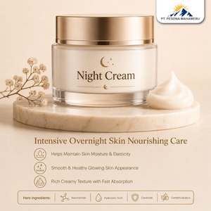 Crema de Noche Unisex para Adultos de Marca Privada Personalizada para el Cuidado Facial Diario, Fabricación de Cosméticos (10ml 20ml 30ml 50ml) - Product Image 2