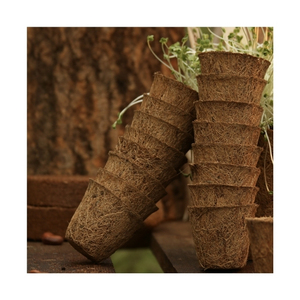 Expédition rapide : Pot en fibre de coco pour une finition impeccable, idéal pour une mise en place rapide d'événements et une touche esthétique savoureuse pour les stands de restauration traditionnels et l'art culinaire. - Product Image 2