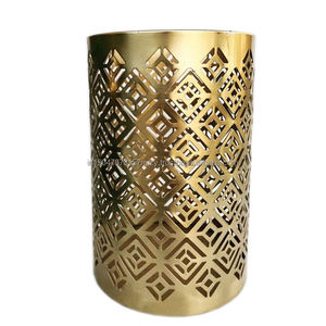 Bougeoirs votifs dorés de la meilleure qualité Design unique pour la fête de mariage et la décoration de Noël Lot de 3 au prix - Product Image 3