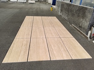 Natural Honed Beige <strong>Travertine</strong> Roman <strong>Travertine</strong> Marble Stone <strong>Tiles</strong> Indoor Floor and Wall <strong>Tiles</strong> - Product Image 2