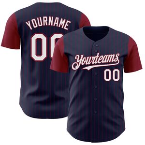 Maillots de baseball personnalisés respirants à séchage rapide, option broderie, 100 % polyester, imprimés par transfert thermique, manches courtes, col rond - Product Image 5