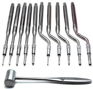 Kit de Osteótomos Quirúrgicos Dentales, Martillo para Levantamiento de Senos y Condensación Ósea, 10 Piezas, Acero Inoxidable, Terapia Oral Manual, Dentavex CE - Product Image 6