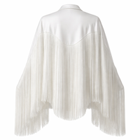 Cape à franges personnalisée en gros / Décoration à pompons en microfibre pour tenues de spectacle - Fabricant OEM direct usine