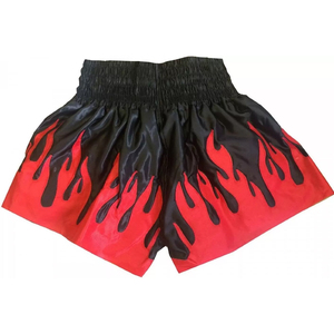 Wholesale Men's Sport Muay Thai Boxing Shorts <b>Red</b> Black Color Breathable Quick Dry Adult's Boxing Academy Trunks - Product Image 4