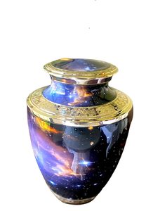 Urna Funeraria para Cenizas Humanas, Diseño de Galaxia del Universo Cósmico - Product Image 3