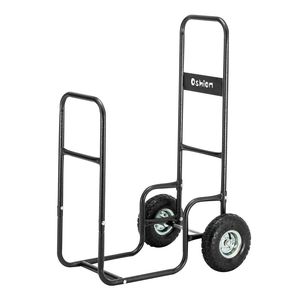Carrello per Legna da Ardere da 220 Libbre con Ruote Grandi e Spazio di Stoccaggio Esterno, Facile da Spostare e Trasportare - Product Image 3
