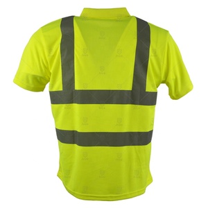 เสื้อโปโลสะท้อนแสงสำหรับงานก่อสร้าง ระดับความปลอดภัย Class 2 แขนสั้น เสื้อยืดความปลอดภัยสูง รับผลิตแบบ OEM ODM ขายส่ง - Product Image 5