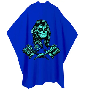 Cape de barbier de qualité supérieure en nylon et polyester, tablier de coiffure avec impression de logo personnalisée - Product Image 1