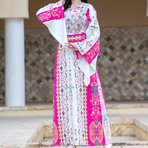 Muslim Women Long Thobe Dress Loose Fit Modest <b>Islamic</b> Wear Comfortable Daily Outfit - Product Image 4
