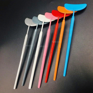 Miroir pour extensions de cils, miroir d'inspection pour extensions de cils, logo personnalisé, poignée diamantée et miroir en forme de lune, 7 couleurs différentes - Product Image 6