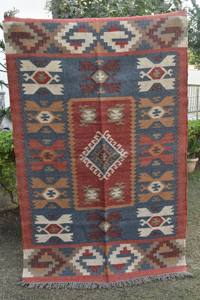 Tapis en jute tissé à la main, réversible, style kilim, en fibres naturelles, pour salon et hall d'hôtel, vente en gros - Product Image 6