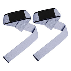 Sangles de levage en coton en forme de 8, robustes, double couche, pour entraînement de musculation, soulevé de terre, accessoires de gym - Product Image 1