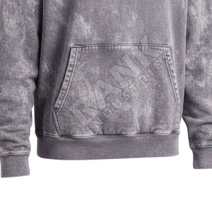 Sudaderas con Capucha para Hombre con Lavado Ácido, Precio Mayorista, Servicio OEM, Bajo MOQ, Básicas, Mezcla de Algodón, Gran Venta - Product Image 6