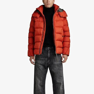 Custom Men's Canvas Puffer Jacket Winter Wear High Quality Streetwear Casual Design Zipper Low Price Pakistan Manufacturer - Product Image 2
