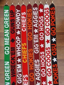 Correa de Bolso Personalizada con Cuentas, Correa Larga con Cuentas para Bolso Universitario, Correas para el Día del Partido, Todos los Nombres Disponibles - Product Image 5