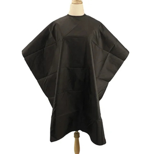 สีดำ RAMAFHH MEDAX เสื้อคลุมตัดผมผ้าปอนจีกันน้ำสบายมืออาชีพร้านทำผมตัดผมทำสีผม - Product Image 2