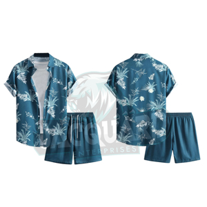 Ensemble deux pièces homme été 2026 de qualité supérieure : T-shirt à manches courtes et short 100 % coton - Product Image 4