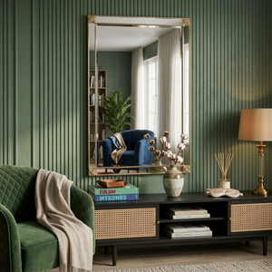 Miroir décoratif baroque vénitien élégant |   Miroir mural de style antique haut de gamme pour salon et design d'intérieur vintage - Product Image 3